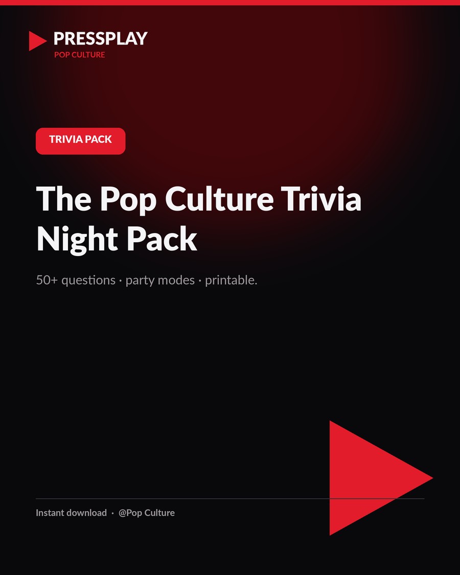 The Pop Culture Trivia Night Pack